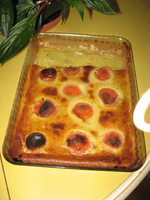 Flan-courgettes-sucré-aux-abricots